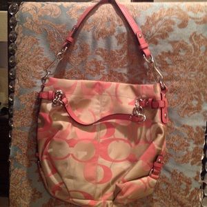 Pink coach bag